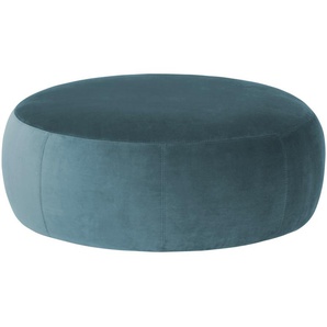 Samt Hocker  Amadi ¦ blau ¦ Maße (cm): B: 105 H: 40