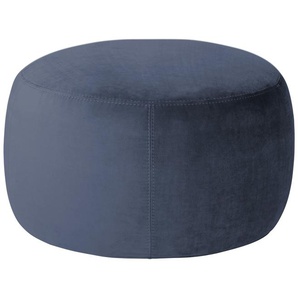 Samt Hocker  Amadi ¦ blau ¦ Maße (cm): B: 60 H: 40