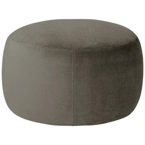 Samt Hocker  Amadi ¦ braun ¦ Maße (cm): B: 60 H: 40