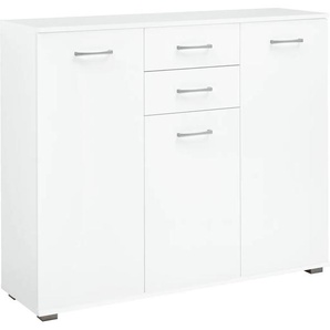 Kombikommode PRIESS Barcelona Sideboards Gr. B/H/T: 123cm x 103cm x 38cm, 2 St., weiß