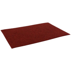 PRIMAFLOR-IDEEN IN TEXTIL Nadelvliesteppich MALTA Teppiche strapazierfähig, Uni-Farben, Kurzflor Teppich, Nadelvlies Gr. B/L: 200 cm x 3000 cm, 2,5 mm, 1 St., rot Esszimmerteppiche