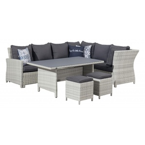 PRIMASTER Caldera Dining Lounge inkl Auflagen/ Zierkissen glacier grey