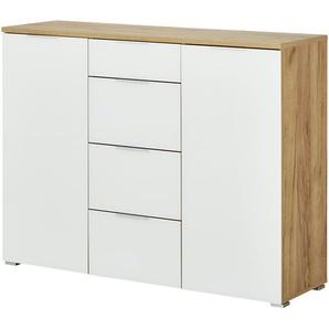 Primo Sideboard Bent - holzfarben - Materialmix - 135 cm - 105 cm - 40 cm | Möbel Kraft