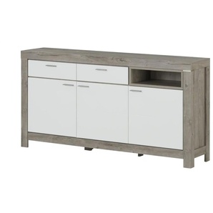 Primo Sideboard Porto - weiß - Materialmix - 196 cm - 100 cm - 42 cm | Möbel Kraft