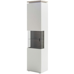 Primo Vitrine Amantea - grau - Materialmix - 50 cm - 207 cm - 37 cm | Möbel Kraft