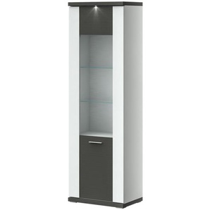 Primo Vitrine Titan - grau - Materialmix - 66 cm - 207 cm - 42 cm | Möbel Kraft