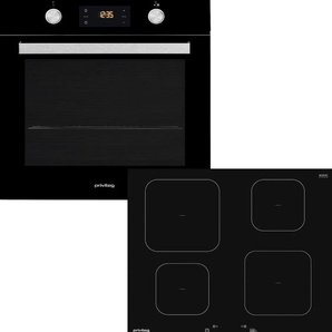 PRIVILEG Backofen-Set BAKO Turn&Cook 470 BLACK, A+ (A+++-D), schwarz, Herdsets