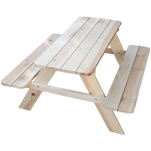 promadino Garten-Kindersitzgruppe Limobank, Picknicktisch, BxTxH: 90x90x49 cm