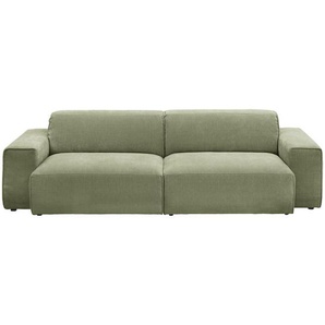 Pure Home Lifestyle Bigsofa, Grün, Textil, 3-Sitzer, 238x71x101 cm, Blauer Engel, Goldenes M, Oeko-Tex® Standard 100, DGM-Klimapakt, DGM-Emissionslabel, Typenauswahl, Lederauswahl, Stoffauswahl, Hocker erhältlich, Rücken echt, Wohnzimmer, Sofas & Couches,