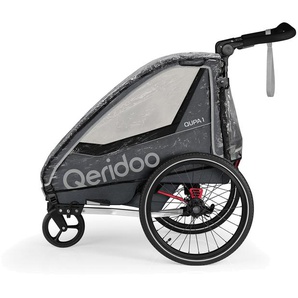 Qeridoo Regenschutz für Fahrradanhänger QUPA 1 oder Sportrex 1