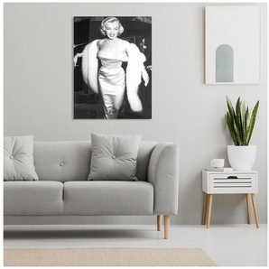 queence Acrylglasbild Glam, Schwarz-Weiß, Marilyn Monroe, Fine Art-Print in Galeriequalität