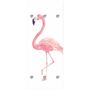 queence Garderobenleiste Flamingo, mit 6 Haken, 50 x 120 cm