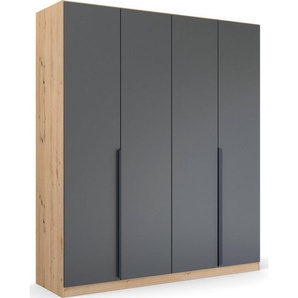 rauch Drehtürenschrank Dark&Wood by Quadra Spin im Industrial Style mit Metallgriffstangen