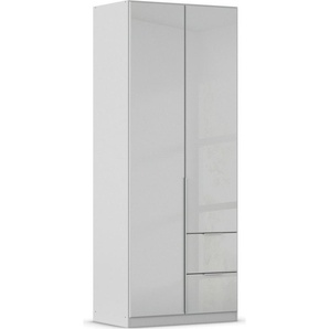 rauch Drehtürenschrank Kleiderschrank Kleiderschränke Schrank Garderobe AGORDO mit Glasfront mit Außenschubkästen, in 6 Breiten und 2 Höhen MADE IN GERMANY