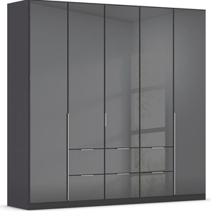 rauch Drehtürenschrank Kleiderschrank Kleiderschränke Schrank Garderobe AGORDO mit Glasfront mit Außenschubkästen, in 6 Breiten und 2 Höhen MADE IN GERMANY