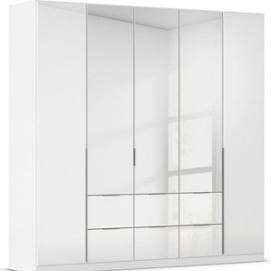 rauch Drehtürenschrank Kleiderschrank Kleiderschränke Schrank Garderobe AGORDO mit Glasfront mit Außenschubkästen, in 6 Breiten und 2 Höhen MADE IN GERMANY