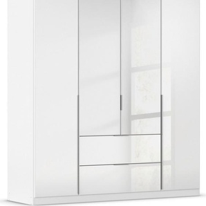 rauch Drehtürenschrank Kleiderschrank Kleiderschränke Schrank Garderobe AGORDO mit Glasfront mit Außenschubkästen, in 6 Breiten und 2 Höhen MADE IN GERMANY