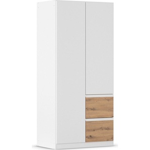 rauch Drehtürenschrank Kleiderschrank Schrank Garderobe Wäscheschrank COSTA Breite 91 cm grifflose Front mit Push-to-Open Funktion MADE IN GERMANY