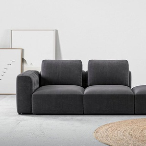 RAUM.ID Chaiselongue Cushid, Modul-Sofa, bestehend aus 2-Sitzer und Hocker