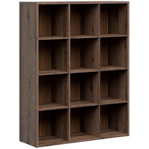 Xxxl Regal, Eiche, Holzwerkstoff, 9 Fächer, 114x146.5x38.5 cm, Arbeitszimmer, Büroregale, Bücherregale