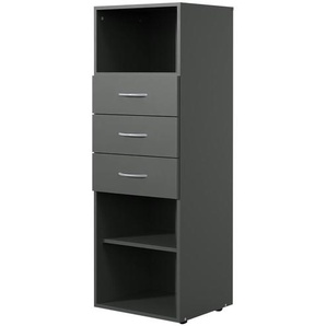 Regal Multischrank-System | grau | 30 cm | 126 cm | 40 cm |