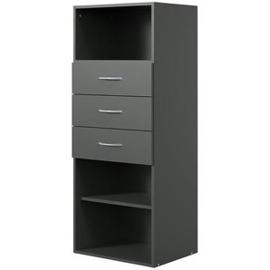 Regal Multischrank-System | grau | 50 cm | 126 cm | 40 cm |