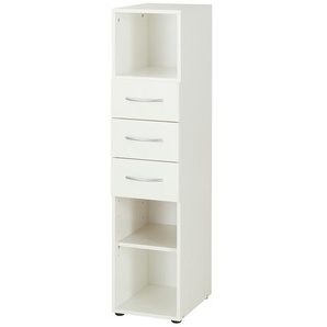 Regal Multischrank-System | weiß | 30 cm | 126 cm | 40 cm |