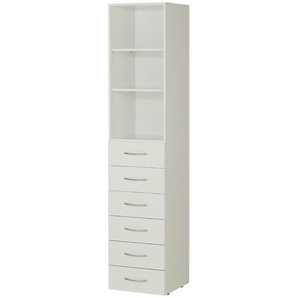 Regal Multischrank-System | weiß | 40 cm | 185 cm | 40 cm |