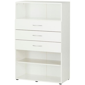 Regal Multischrank-System | weiß | 80 cm | 126 cm | 40 cm |