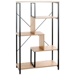 Xxxl Regal, Schwarz, Eiche, Holzwerkstoff, 3 Fächer, 74x132x35 cm, Typenauswahl, stehend, Arbeitszimmer, Büroregale, Bücherregale