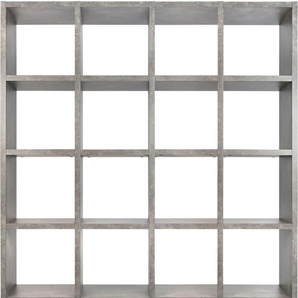 Regal TEMAHOME Pombal Regale Gr. B/H/T: 151 cm x 224 cm x 34 cm, grau (betonoptik) Bücherregal Raumteiler-Regal Raumteiler-Regale Regale in unterschiedliche Farbvarianten