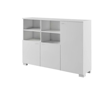 Regal Uni White - weiß - Materialmix - 148,9 cm - 104,4 cm | Möbel Kraft