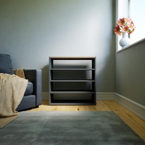 Bücherregal Grau - Modernes Regal für Bücher: Hochwertige Qualität, einzigartiges Design - 77 x 79 x 34 cm, Individuell konfigurierbar