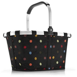 Reisenthel Einkaufskorb Dots, Mehrfarbig, Schwarz, Metall, Textil, 22 l, 48x29x28 cm, faltbar, Freizeit, Koffer & Taschen, Einkaufskorb