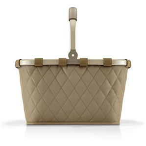 Reisenthel Einkaufskorb Rhombus Olive, Olivgrün, Textil, 22 L, quadratisch, 49x29x28 cm, Freizeit, Koffer & Taschen, Einkaufskorb