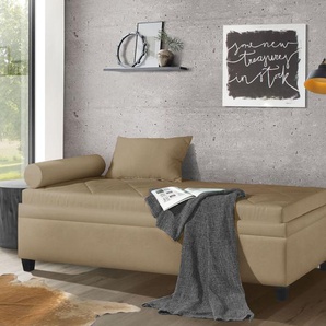 Relaxliege Kamina Komfort, creme, 90x200 cm, mit Lattenrost - mit TTF-Matratze, H3