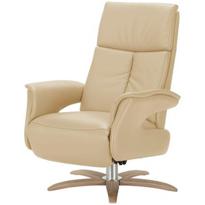 Nils Olsen Relaxsessel aus Leder  Lia ¦ creme ¦ Maße (cm): B: 78 H: 108 T: 86