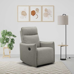 Relaxsessel DOREL HOME Lugo, TV-Sessel, Sessel Wohnzimmer mit Schlaffunktion, grün (salbeigrün), B:71cm H:102cm T:86cm, 100% Polyester, Sessel, Loungesessel mit manueller Relaxfunktion