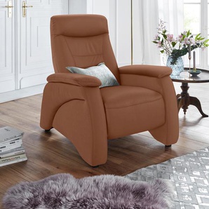 Relaxsessel EXXPO - SOFA FASHION Ascoli, Relaxsessel, Loungesessel, Hochlehnsessel Sessel Gr. NaturLEDER Madras, B/H/T: 88cm x 106cm x 99cm, braun (cognac) mit Relaxfunktion