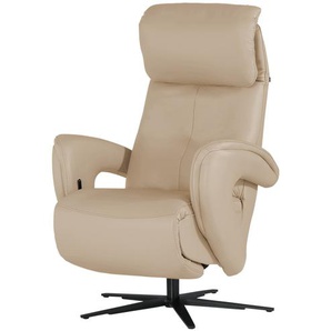 Hukla Relaxsessel aus Leder Pierre ¦ braun ¦ Maße (cm): B: 75 H: 115 T: 87