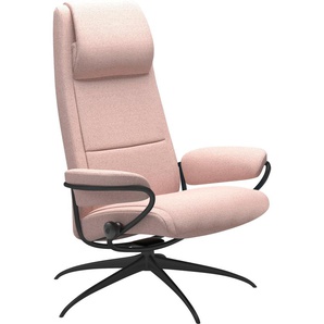 Relaxsessel STRESSLESS Paris Sessel Gr. ROHLEDER Stoff Q2 FARON, Star Base-High Base, Plus™System-Gleitsystem-Rela x funktion-Drehfunktion-Kopfstützenverstellung-Rückteilverstellung, B/H/T: 80 cm x 114 cm x 74 cm, pink (light q2 faron) Lesesessel und