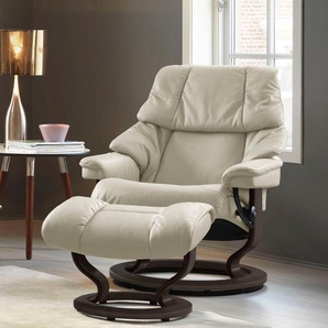 Relaxsessel STRESSLESS Reno Sessel Gr. Leder BATICK, Classic Base Wenge, Relaxfunktion-Drehfunktion-Plus™System-Gleitsystem, B/H/T: 75 cm x 96 cm x 75 cm, beige (cream batick) Lesesessel und Relaxsessel mit Classic Base, Größe S, M & L, Gestell Wenge