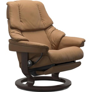 Relaxsessel STRESSLESS Reno Sessel Gr. Leder PALOMA, Power™ Leg & Back-Classic Base Wenge-M, B/H/T: 79 cm x 98 cm x 78 cm, braun (taupe paloma) Lesesessel und Relaxsessel elektrisch verstellbar, optional 2-motorisch, Größe M & L