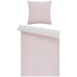 HOME STORY Renforcé Wende-Bettwäsche | rosa/pink | 135 cm |