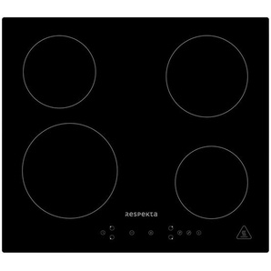 Respekta Induktionskochfeld Alex, Schwarz, Glas, 59x5.8x52 cm, Kindersicherung, Restwärmeanzeige je Kochzone, Timerfunktion, Küchen, Küchenelektrogeräte, Kochfelder, Induktionskochfelder