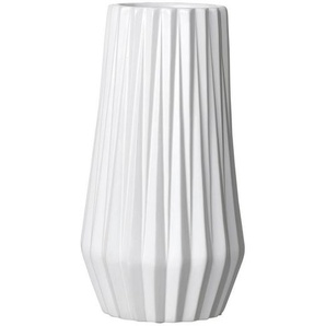 Ritzenhoff Breker Vase Lagos, Weiß, Keramik, 17x31x17 cm, zum Stellen, Dekoration, Vasen, Keramikvasen