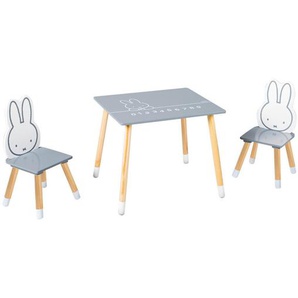 Roba Kindersitzgruppe Miffy, Weiß, Dunkelgrau, Holz, Holzwerkstoff, Kinder- & Jugendzimmer, Kindermöbel, Kindersitzmöbel & -tische, Kindersitzgruppen