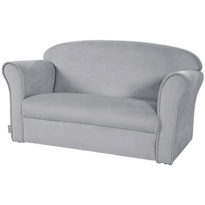 Roba Kindersofa roba Lil Sofa, Grau, Silber, Textil, 78x43x39 cm, Kinder- & Jugendzimmer, Kindermöbel, Kindersitzmöbel & -tische, Kindersessel & -sofas