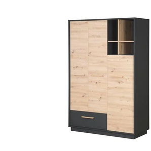 Roba Kleiderschrank ¦ grau ¦ Maße (cm): B: 131,5 H: 195