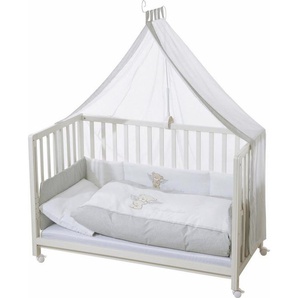 roba® Babybett Room bed - Dekor Heartbreaker, als Beistell-, Kinder- und Juniorbett verwendbar